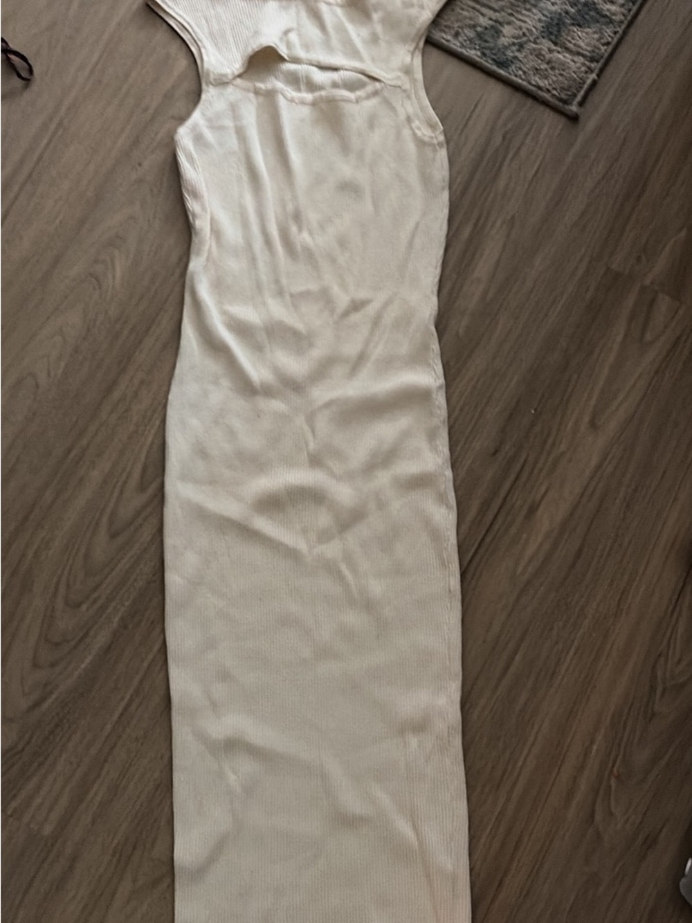 Rehab Cream Ribbed Maxi Dress